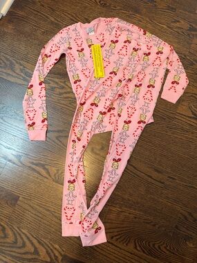 Hanna Andersson Pink Grinch Cindy Print Girls' Pajamas new with tags